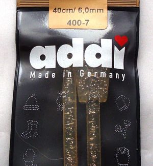 Addi Single Point Knitting Needles ~ 40cm length