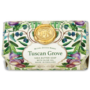 michel design works tuscan-grove glass soap dish