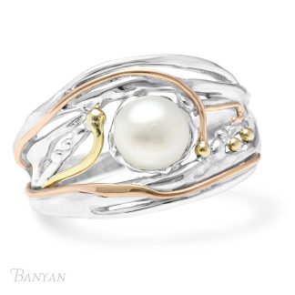 Banyan Jewellery Organic Pearl Statement Ring