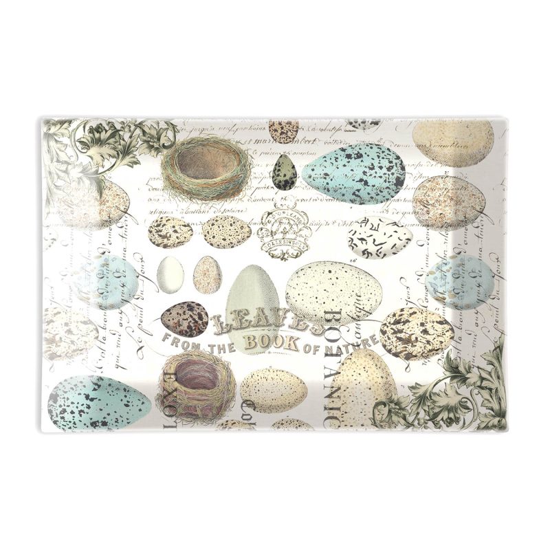 Michel Design Works Nest and Eggs Glass Soap Dish