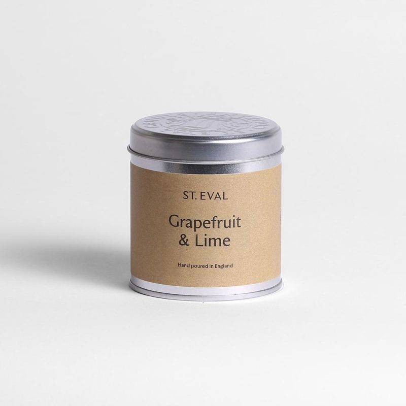 St Eval Grapefruit and Lime Scented Tin Candle