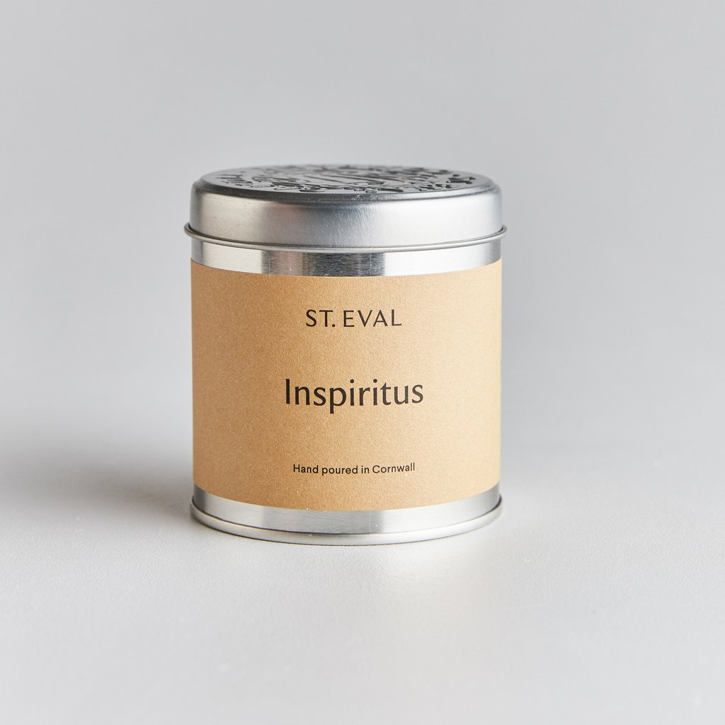 St Eval Walled Garden Scented Candle In A Tin - 45 Hour Burn, Beige, UK Made Home Fragrance