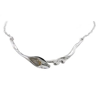 Banyan Jewellery Delicate Single Lily Necklace