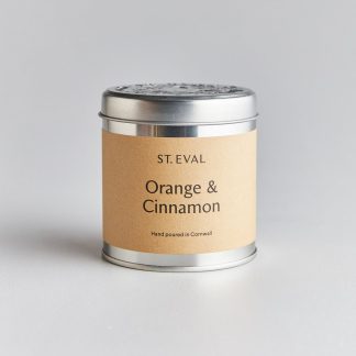 St Eval Orange and Cinnamon Scented Tin Candle