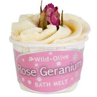 Wild Olive Rose Geranium Bath Melt