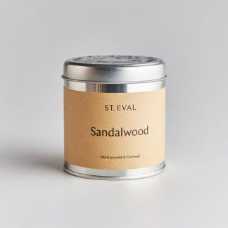 St Eval Sandalwood Scented Tin Candle