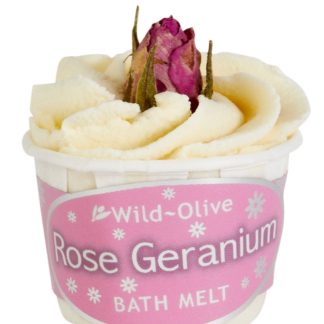 Wild Olive Rose Geranium Bath Melt