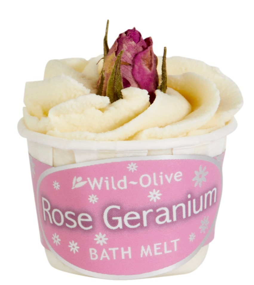 Wild Olive Rose Geranium Bath Melt