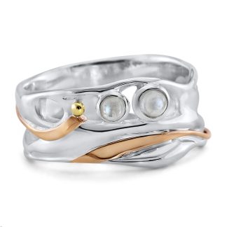 Banyan Jewellery Moonstone Duo Organic Ring