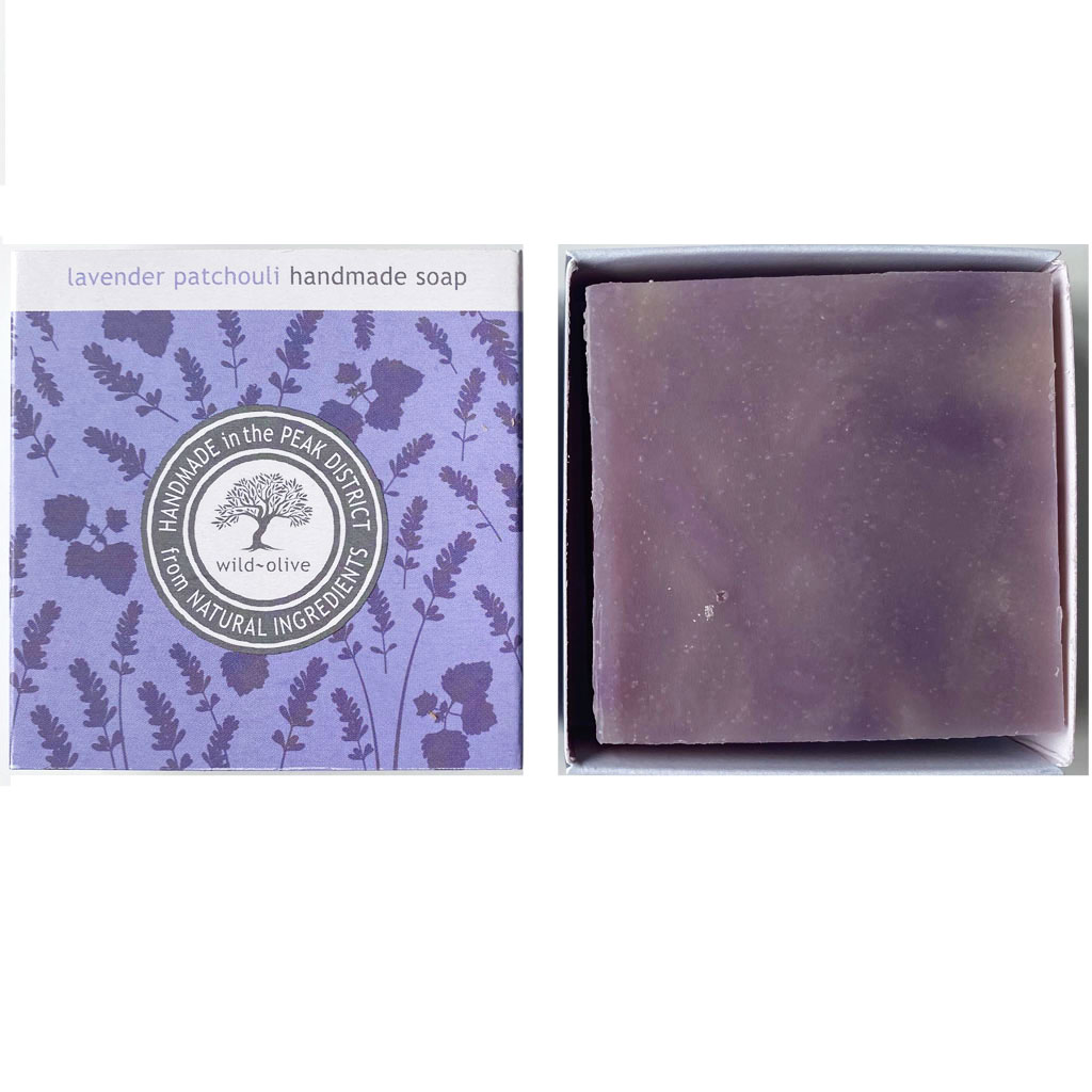 Wild Olive 100g Lavender, Patchouli and Vanilla Soap - Image 2
