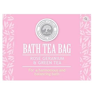 Wild Olive Bath Tea Bag - Rose Geranium and Green Tea