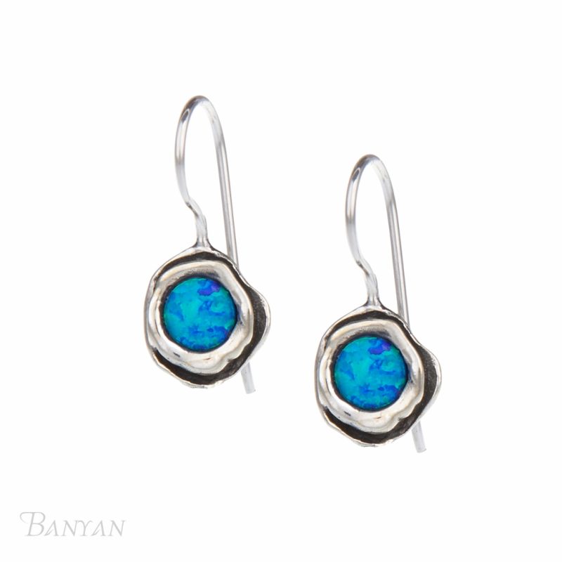 Banyan Jewellery Organic Opalite Hook Earrings