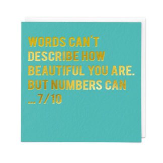 Words Greeting Card