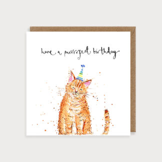 Purrrrfect Birthday Cat Card