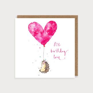 Big Birthday Love Hedgehog Card