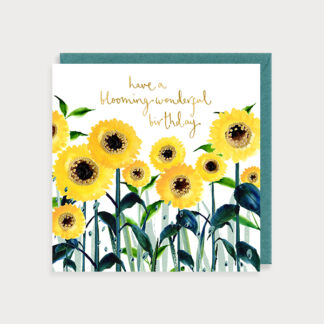 Birthday Sunflowers Card