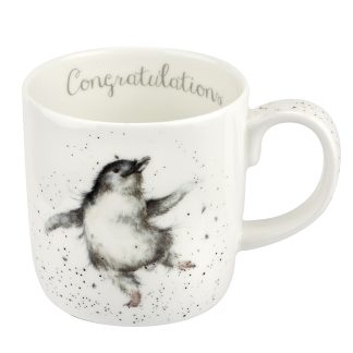Wrendale Designs Large 'Congratulations' Penguin Mug