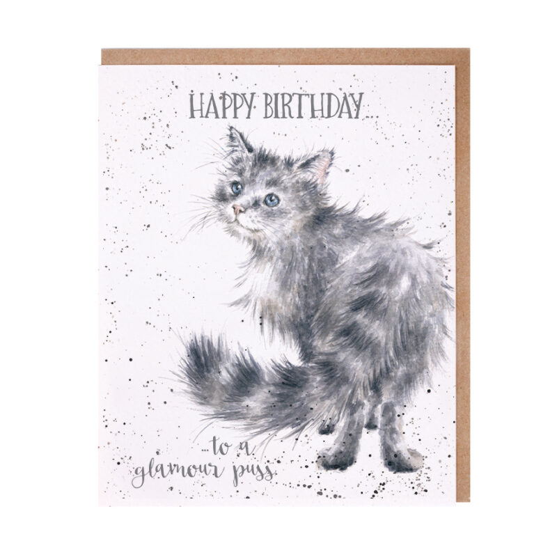 Wrendale Designs 'Glamour Puss' Birthday Card