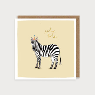 Zebra Safari Birthday Card