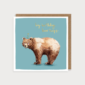 Brown Bear Birthday Card