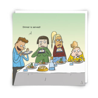 'Served' Greeting Card