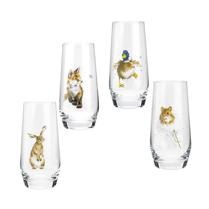 Wrendale Designs Hare High-Ball Glass