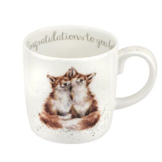 Wrendale Designs Large 'Congratulations To You Both' Fox Mug