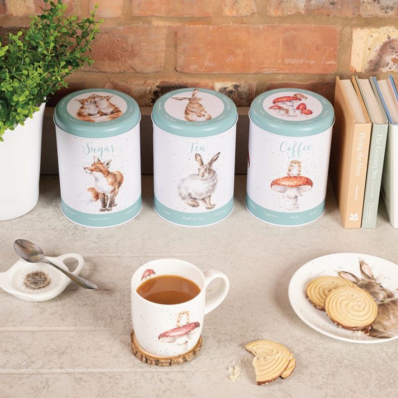 Wrendale Designs Tea, Coffee and Sugar Canisters