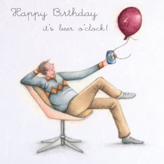 Berni Parker Designs 'Happy Birthday It's Beer O'clock'
