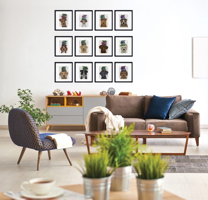 Novel Dogs Framed Print
