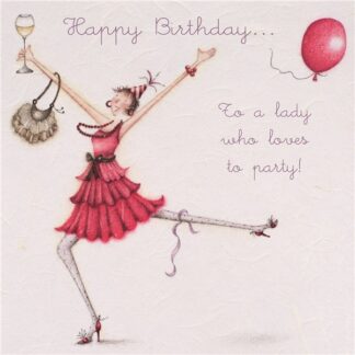 Berni Parker Designs 'Happy Birthday To a Lady Who Loves to Party!'