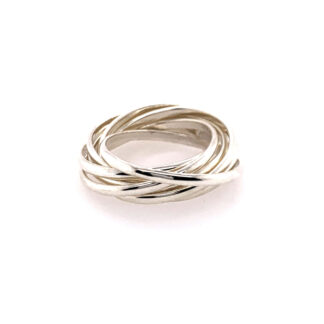 Sterling Silver Multi-band Plain Ring