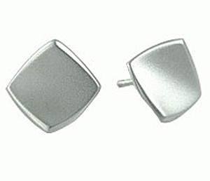 Square Polish Stud Earrings