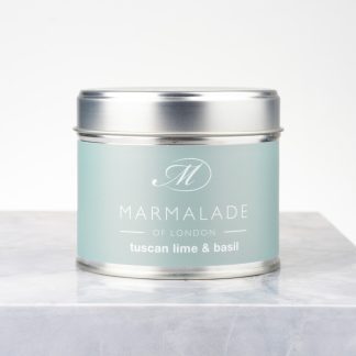 Marmalade Of London Tuscan Lime & Basil Medium Tin Candle