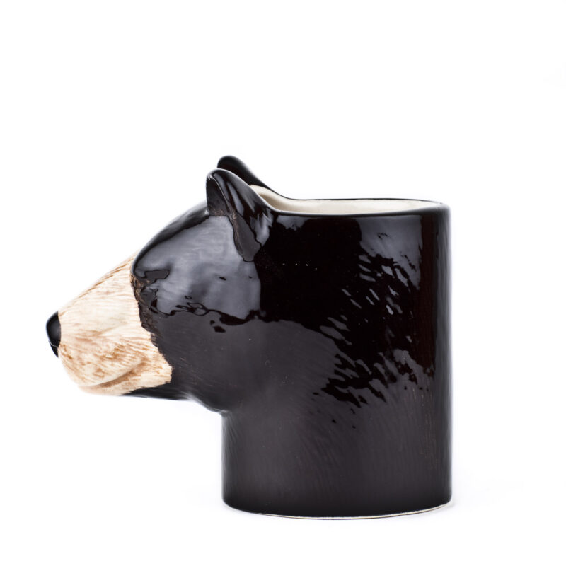 Quail Ceramics Black Bear Pencil Pot