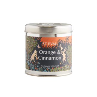 St Eval Orange and Cinnamon Scented Christmas Tin Candle