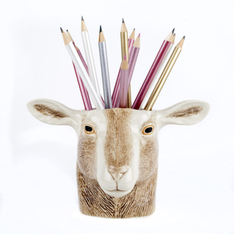 Quail Ceramics Goat Pencil Pot