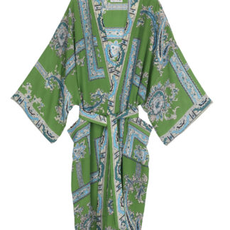 Handkerchief Green Long Kimono