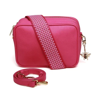 Alice Wheeler London Hot Pink Soho Cross Body Bag
