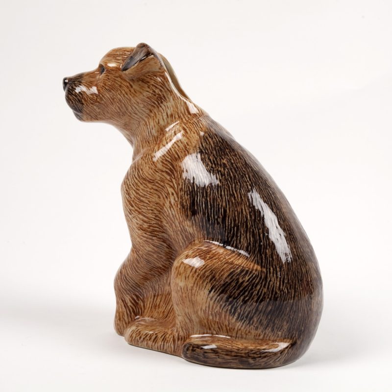 Quail Ceramics Border Terrier Flower Vase