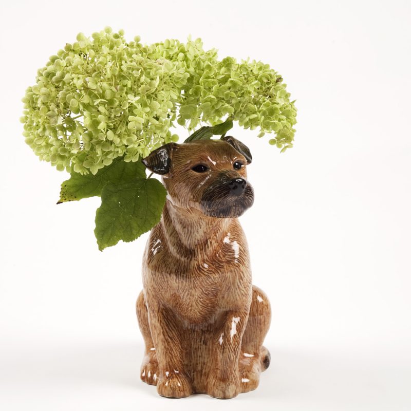 Quail Ceramics Border Terrier Flower Vase - Image 3