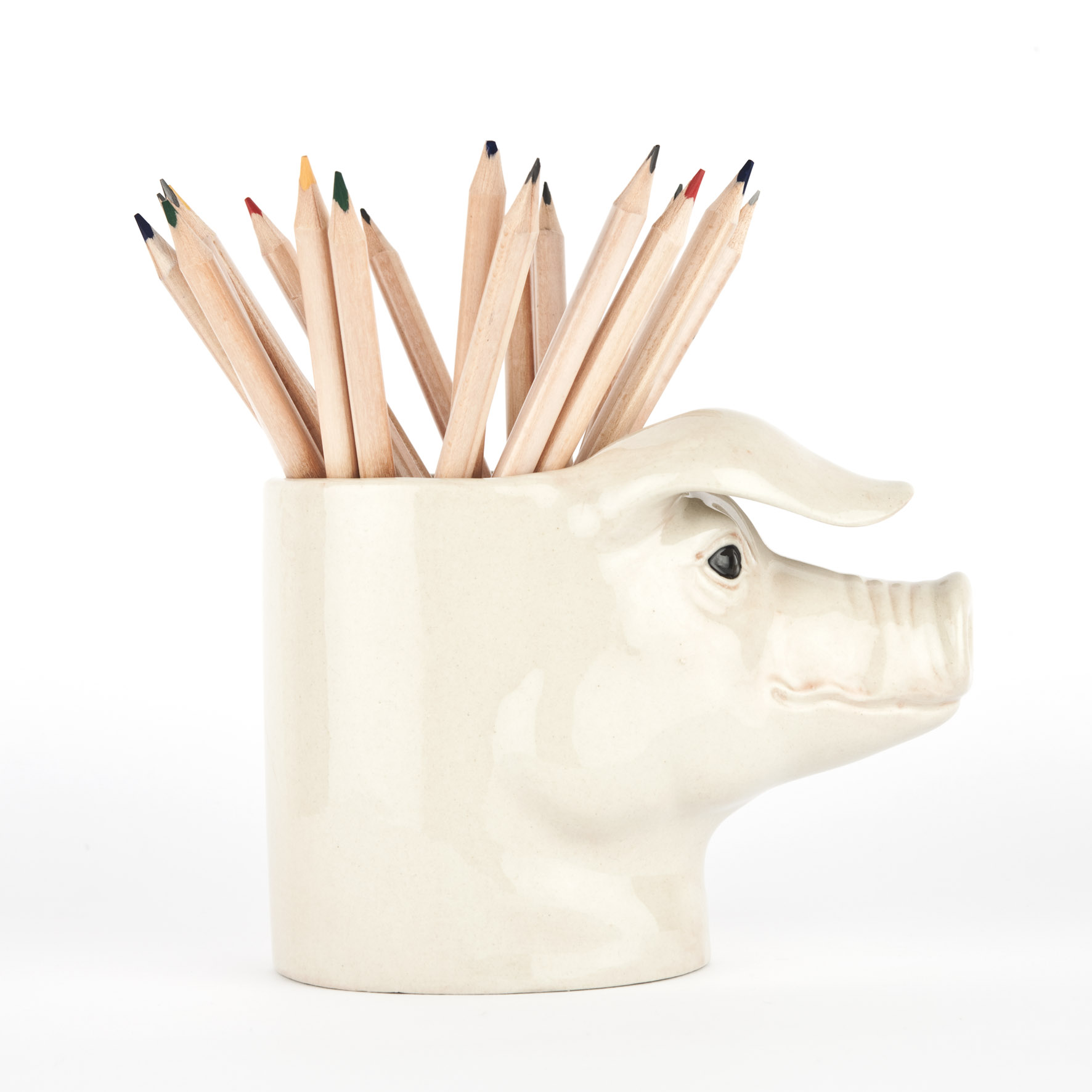 Quail Ceramics British Lop Eared Pig Pencil Pot