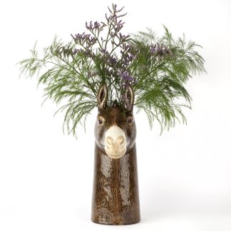 Quail Ceramics Donkey Flower Vase