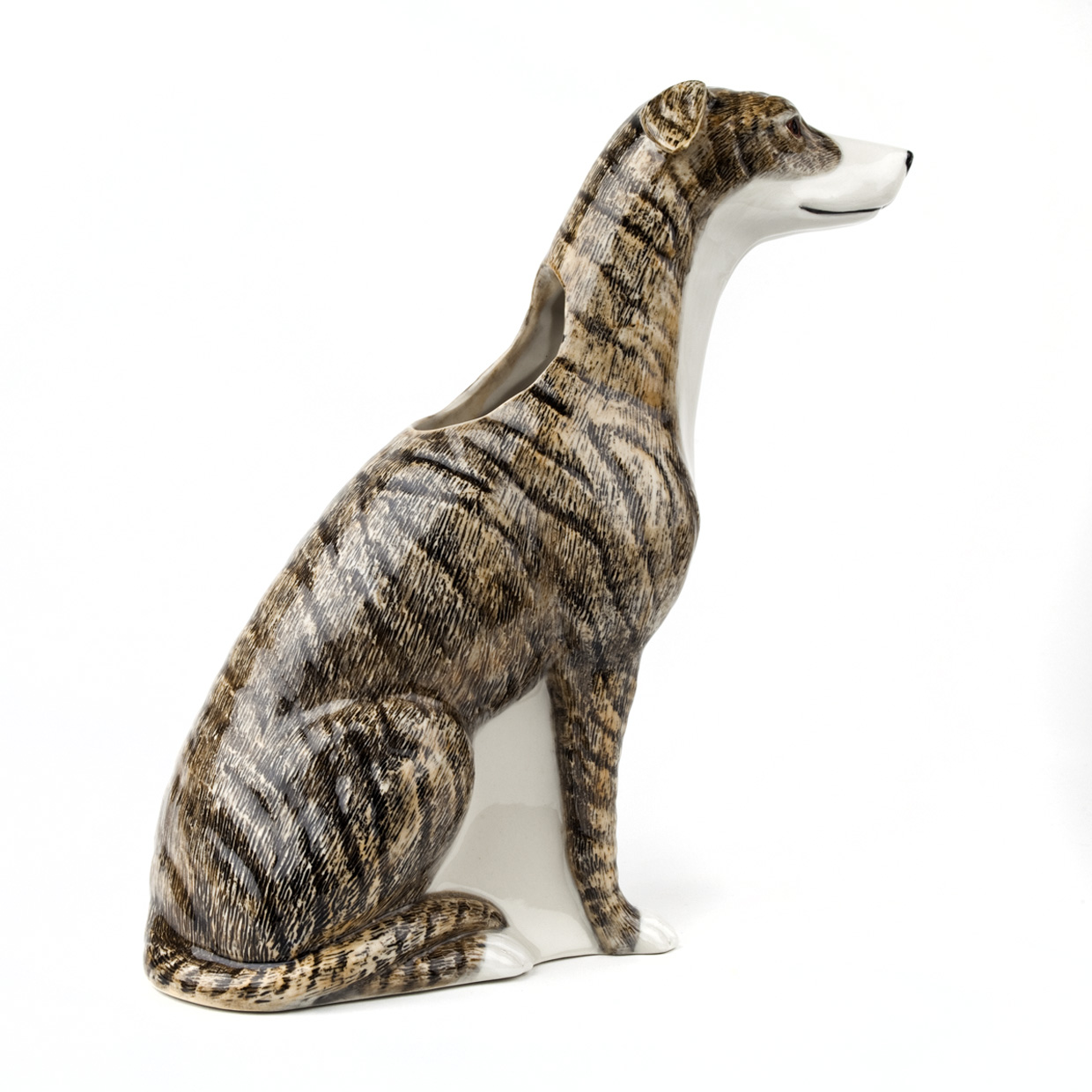 Quail Ceramics Greyhound Flower Vase
