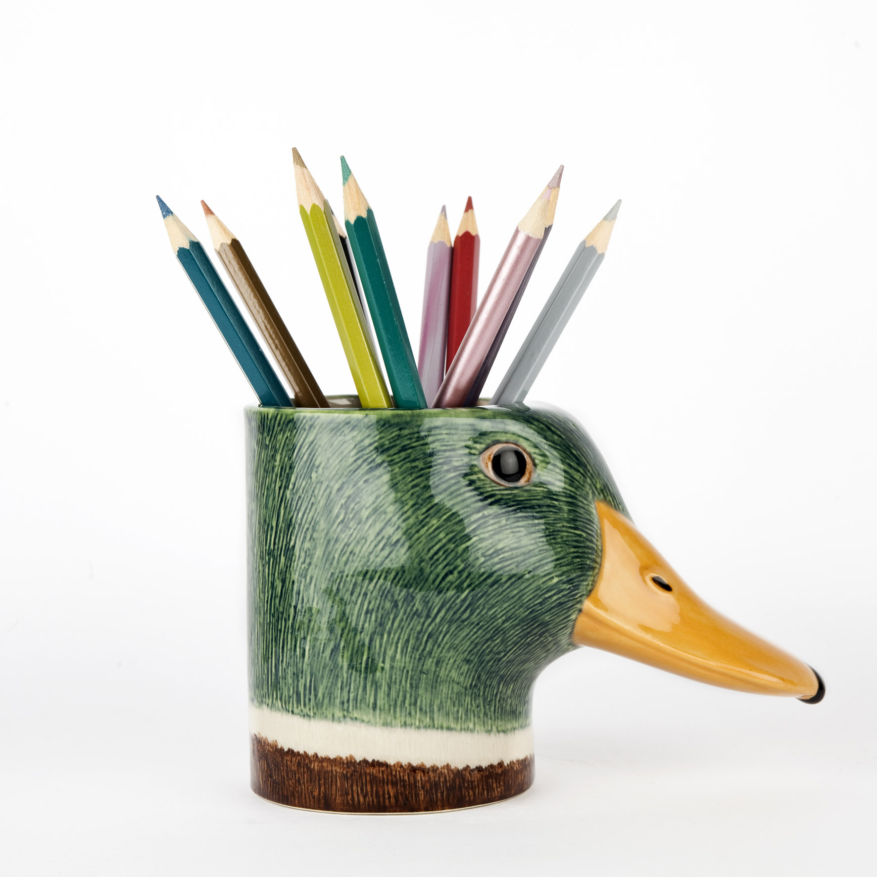 Quail Ceramics Mallard Pencil Pot