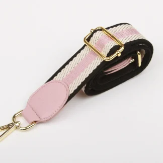 Alice Wheeler London Pink and White Woven Shoulder Strap