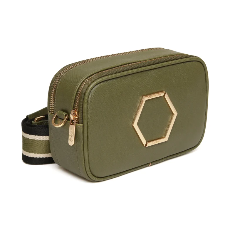 Alice Wheeler London Pimlico Cross Body Bag Olive Marilyn