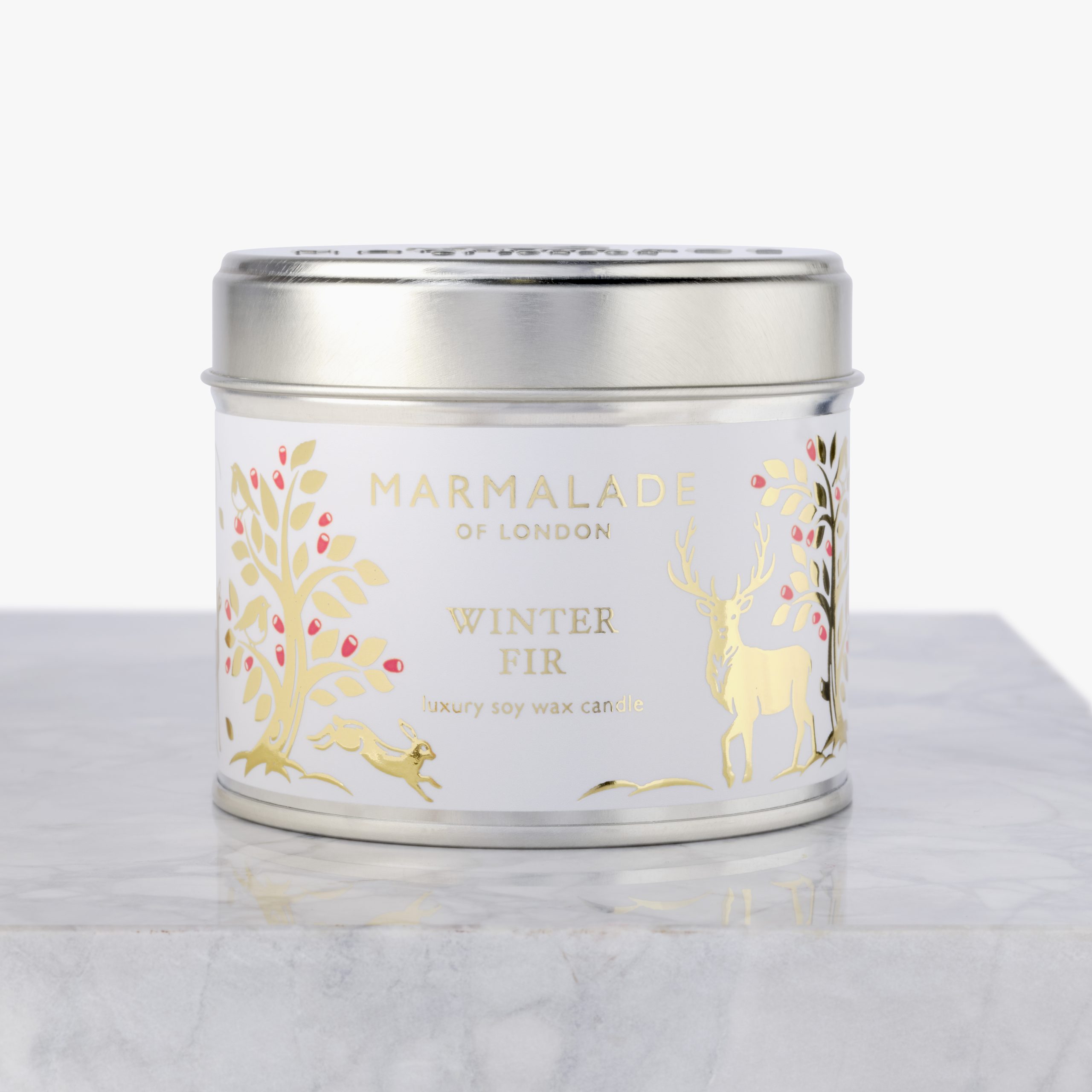 Marmalade Of London Winter Fir Medium Tin Candle
