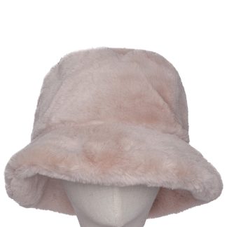 Zelly Cream Faux Fur Bucket Hat
