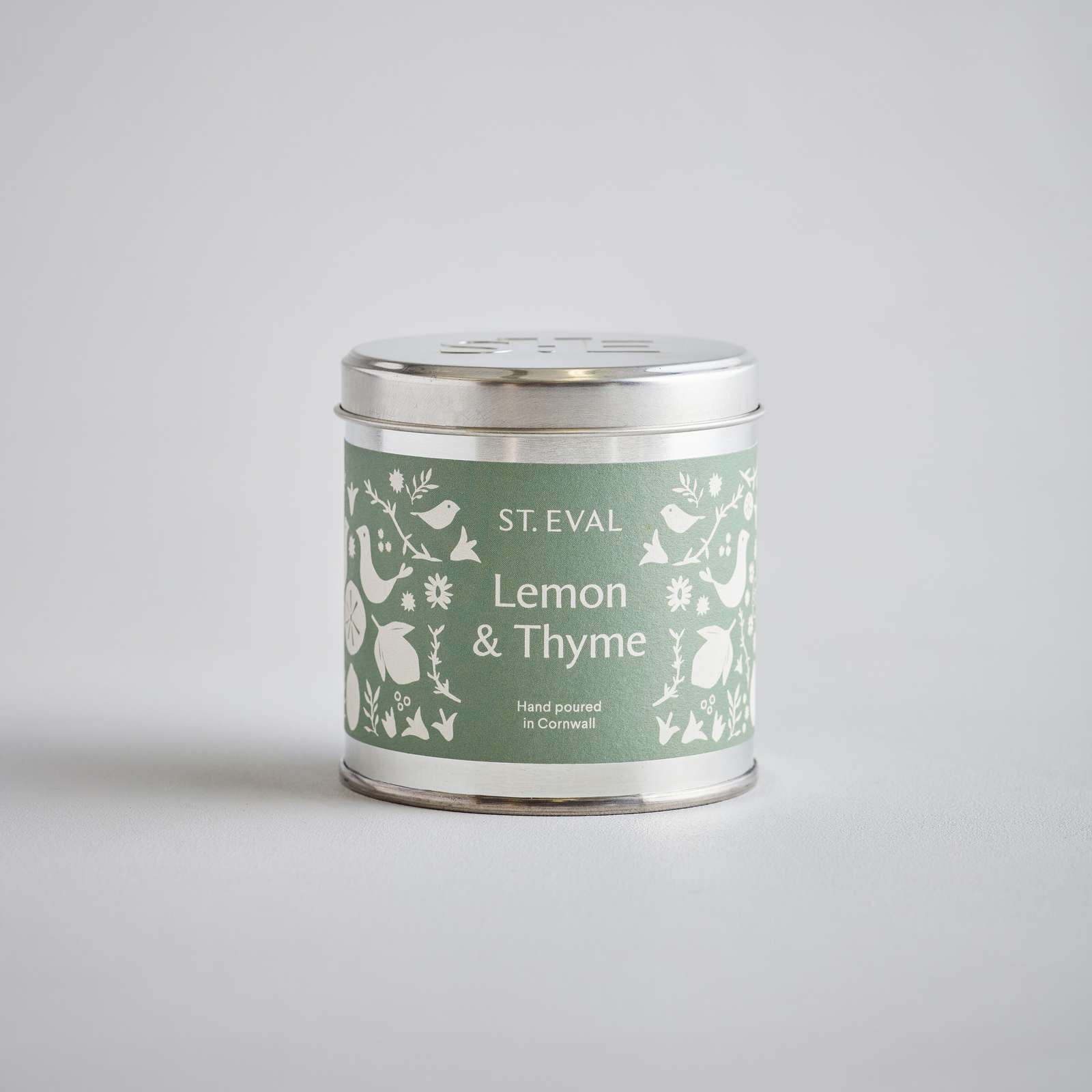 St Eval Lemon and Thyme Scented Tin Candle